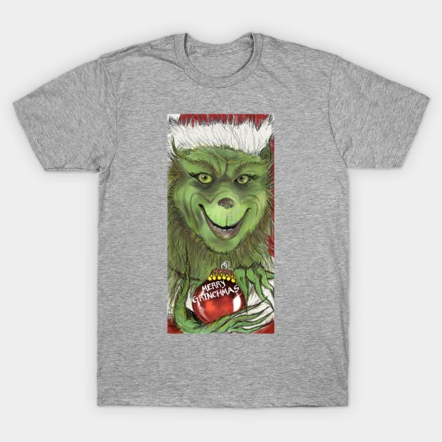 Merry christmas Grinch T-Shirt by Jayla Art